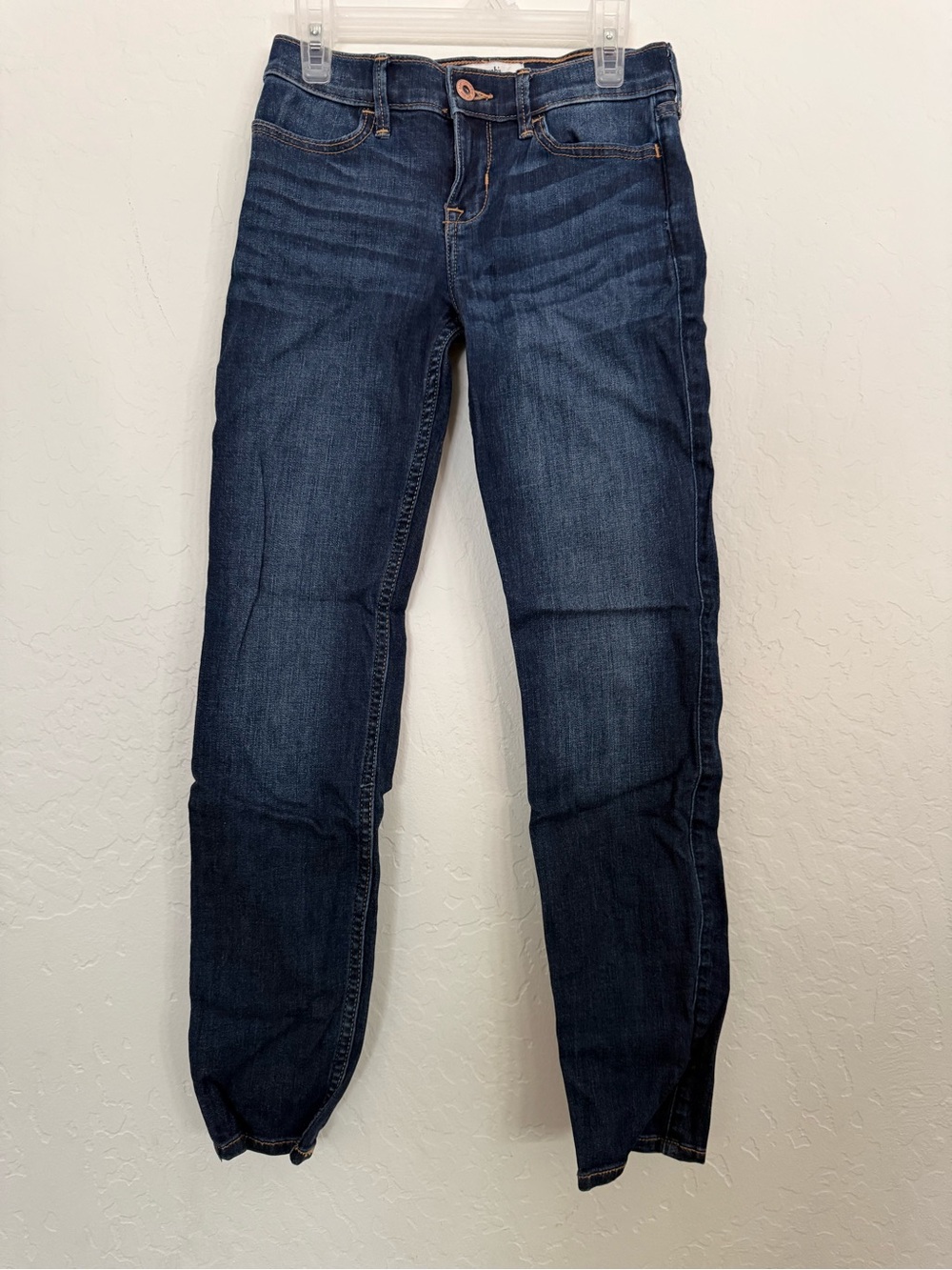 Abercrombie & Fitch girl’s Dark Indigo Skinny Jeans
